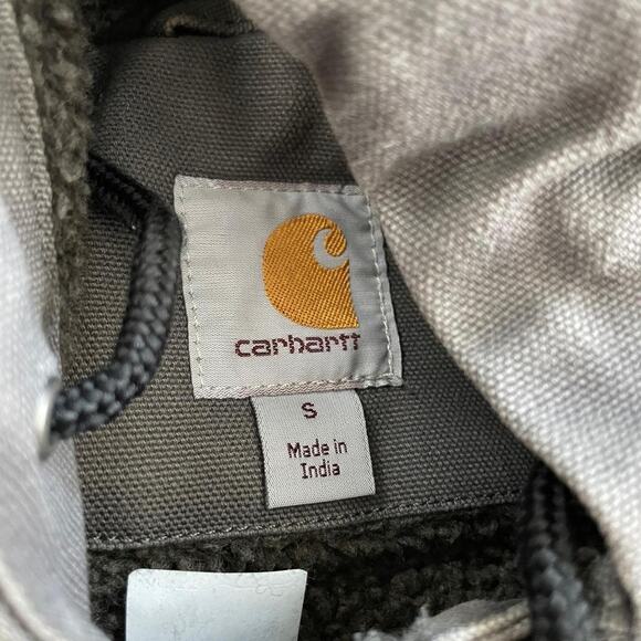 Carhartt hooded sherpa lined work jacket - Picture 4 of 6